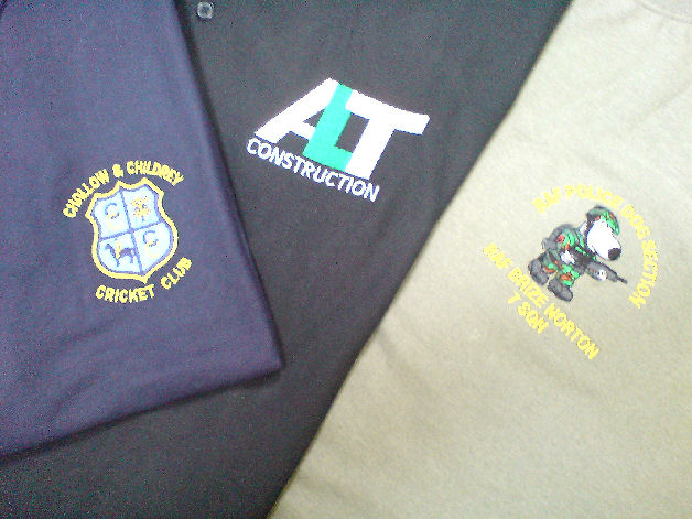 Embroidery for T-Shirts, Sweatshirts and Polo Shirts